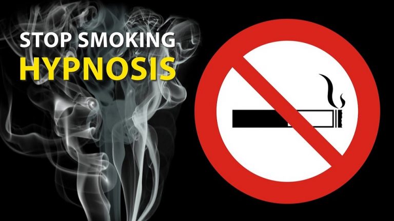 Person relaxed with eyes closed, possibly undergoing hypnotherapy for quitting smoking
